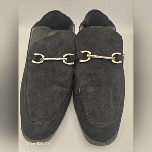 Vintage Havana Polly loafers worn once black horsebit size 7 suede